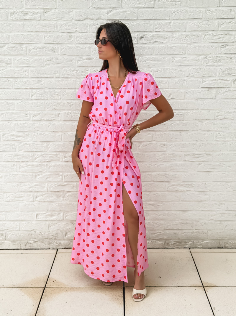 Robe longue Élyséa - Rose