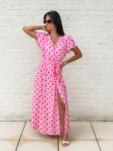 Robe longue Élyséa - Rose
