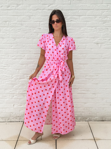 Robe longue Élyséa - Rose