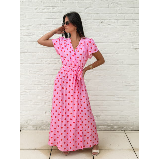 Robe longue Élyséa - Rose
