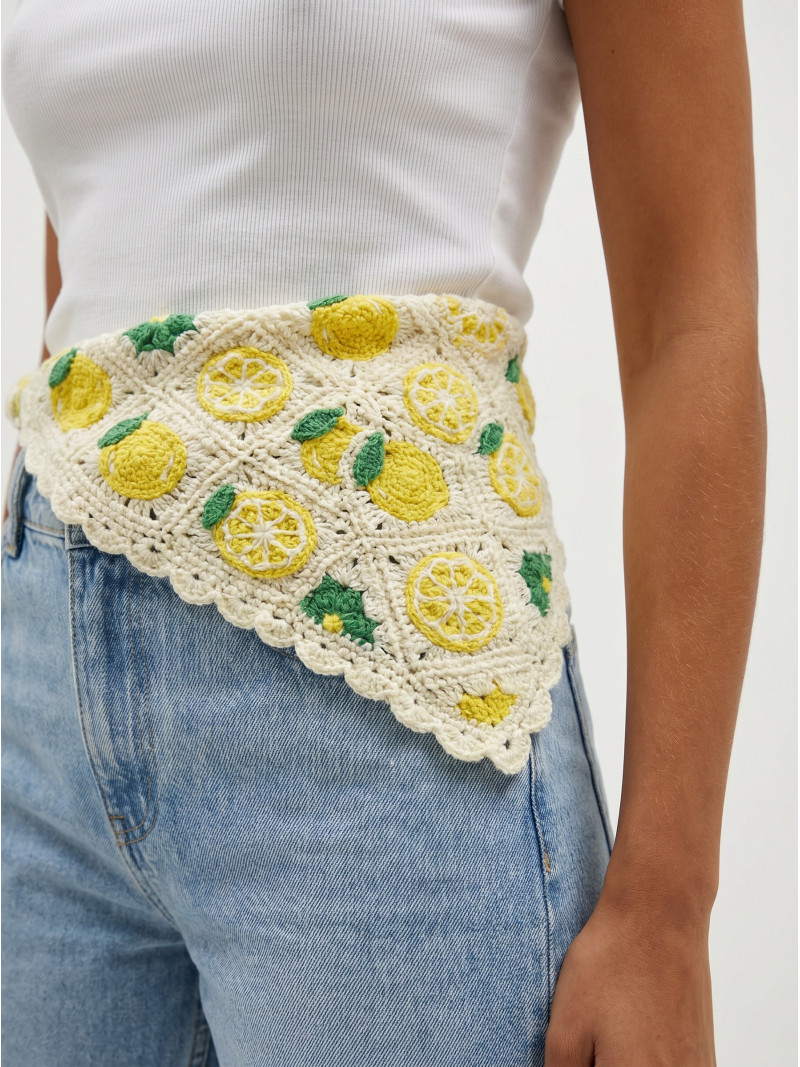 Bandana Lemon - Ecru/Jaune