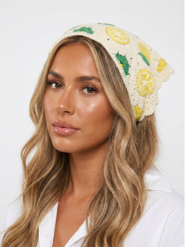 Bandana Lemon - Ecru/Jaune