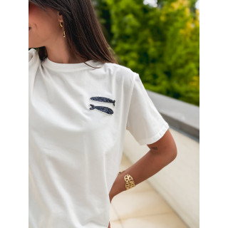 T-shirt "Fish" - Blanc