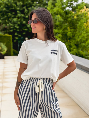 T-shirt "Fish" - Blanc