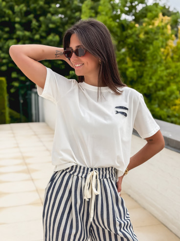 T-shirt "Fish" - Blanc