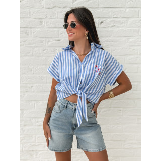 Chemise lignée Croatia - Bleu