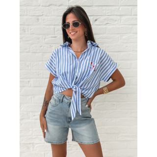 Chemise lignée Croatia - Bleu