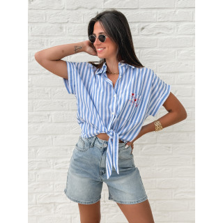 Chemise lignée Croatia - Bleu