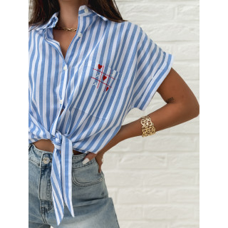 Chemise lignée Croatia - Bleu
