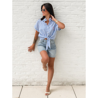 Chemise lignée Croatia - Bleu