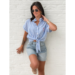 Chemise lignée Croatia - Bleu
