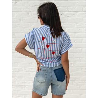 Chemise lignée Croatia - Bleu