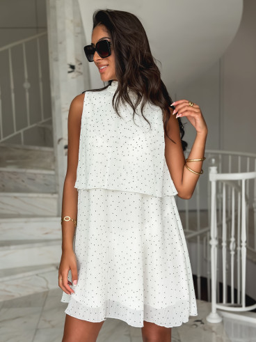Robe à pois Rulia - Ecru