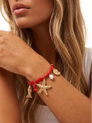 Bracelet Antigone - Rouge