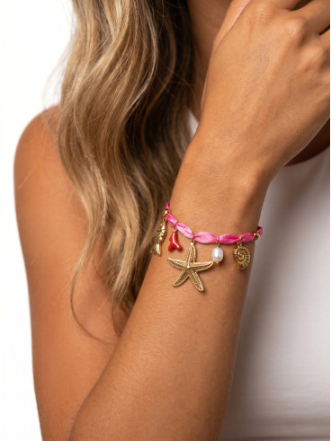 Bracelet Antigone - Fuchsia