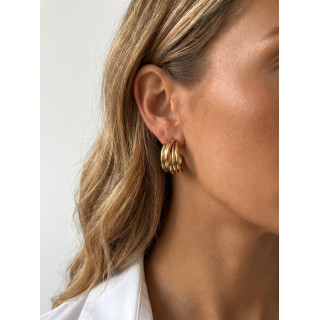 Boucles d'oreilles Feteha - Doré