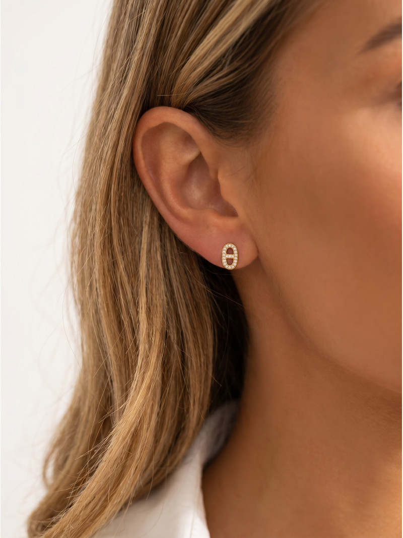 Boucles d'oreilles Marnie - Doré