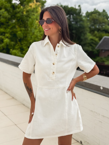 Robe courte Myrenia - Blanc