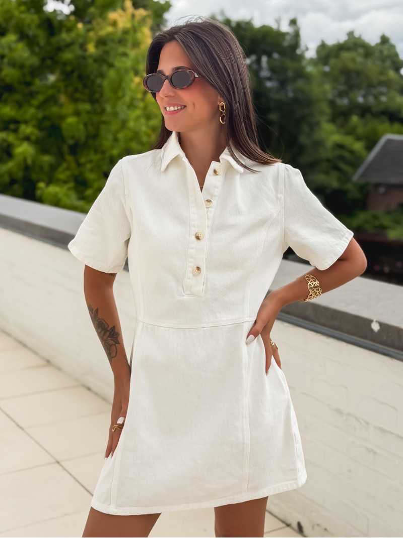 Robe courte Myrenia - Blanc