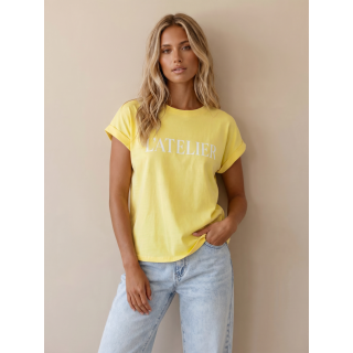 T-shirt "L'atelier" - Jaune
