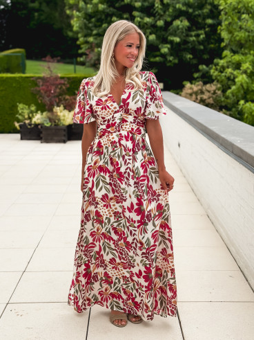 Robe à motifs Mazelina - Ecru Robe à motifs Mazelina - Ecru
