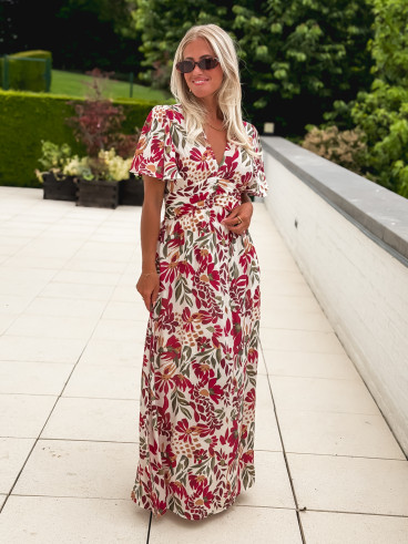 Robe à motifs Mazelina - Ecru Robe à motifs Mazelina - Ecru