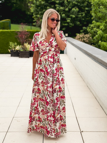 Robe à motifs Mazelina - Ecru Robe à motifs Mazelina - Ecru