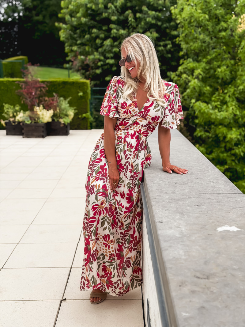 Robe à motifs Mazelina - Ecru Robe à motifs Mazelina - Ecru