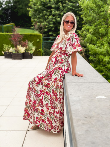 Robe à motifs Mazelina - Ecru Robe à motifs Mazelina - Ecru