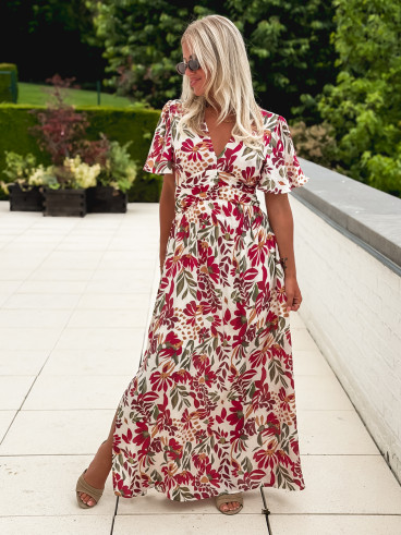 Robe à motifs Mazelina - Ecru Robe à motifs Mazelina - Ecru