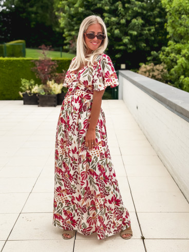 Robe à motifs Mazelina - Ecru Robe à motifs Mazelina - Ecru