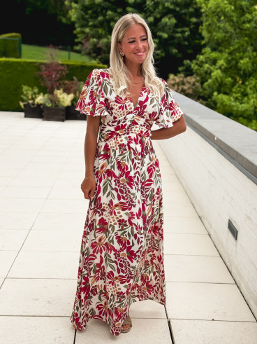 Robe à motifs Mazelina - Ecru Robe à motifs Mazelina - Ecru