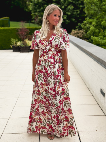 Robe à motifs Mazelina - Ecru Robe à motifs Mazelina - Ecru