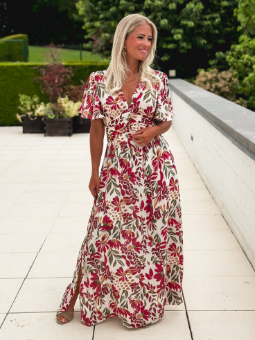 Robe à motifs Mazelina - Ecru Robe à motifs Mazelina - Ecru