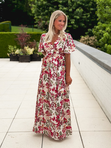 Robe à motifs Mazelina - Ecru Robe à motifs Mazelina - Ecru