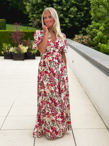 Robe à motifs Mazelina - Ecru Robe à motifs Mazelina - Ecru
