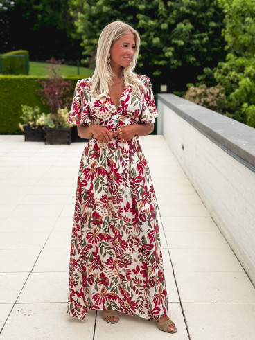 Robe à motifs Mazelina - Ecru Robe à motifs Mazelina - Ecru