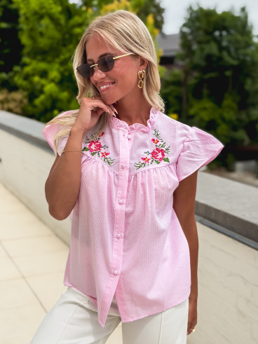 Chemisier Véroniqua - Rose Chemisier Véroniqua - Rose