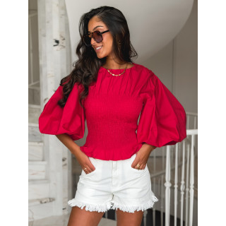 Blouse Abigaëlle - Rouge