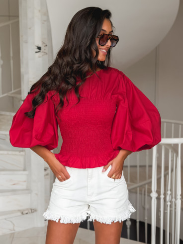 Blouse Abigaëlle - Rouge