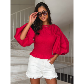 Blouse Abigaëlle - Rouge
