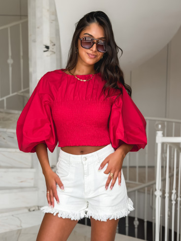Blouse Abigaëlle - Rouge