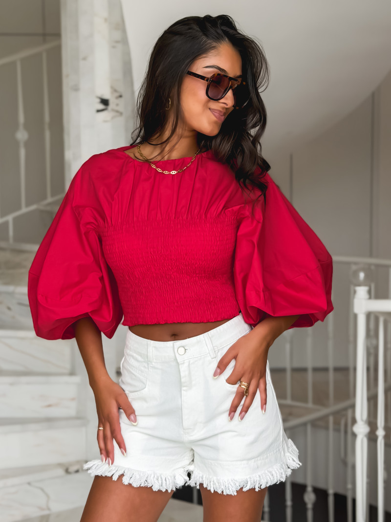 Blouse Abigaëlle - Rouge