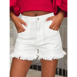 Short en jeans Masila - Blanc