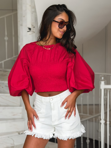 Short en jeans Masila - Blanc