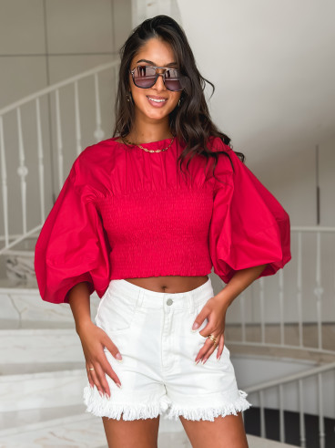 Short en jeans Masila - Blanc