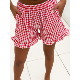 Short vichy Nohélia - Rouge/Blanc