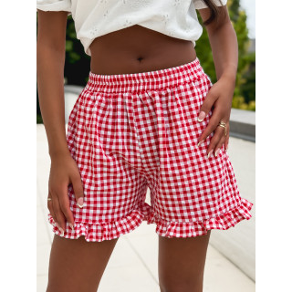 Short vichy Nohélia - Rouge/Blanc