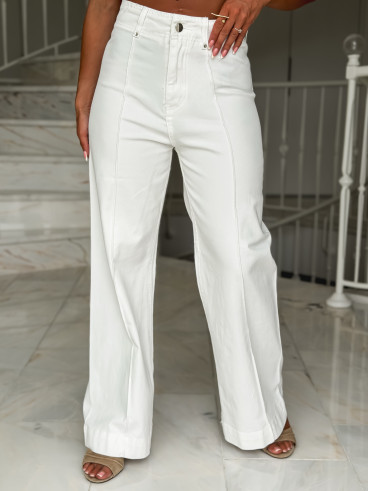 Jeans Blandine - Blanc
