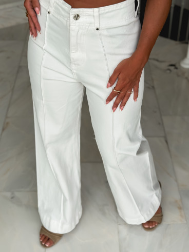Jeans Blandine - Blanc Jeans Blandine - Blanc